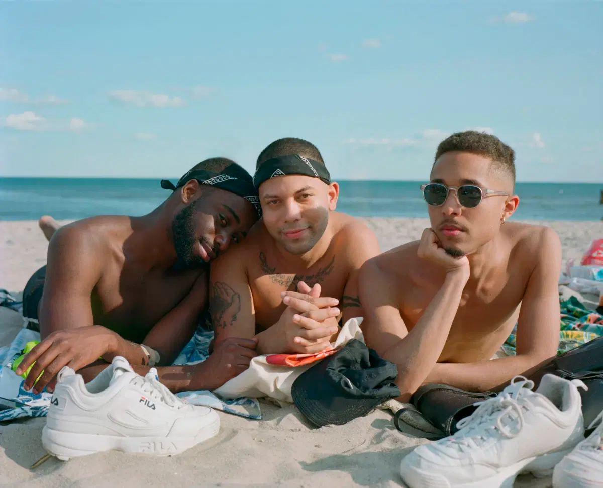 People at Jacob Riis Park Beach