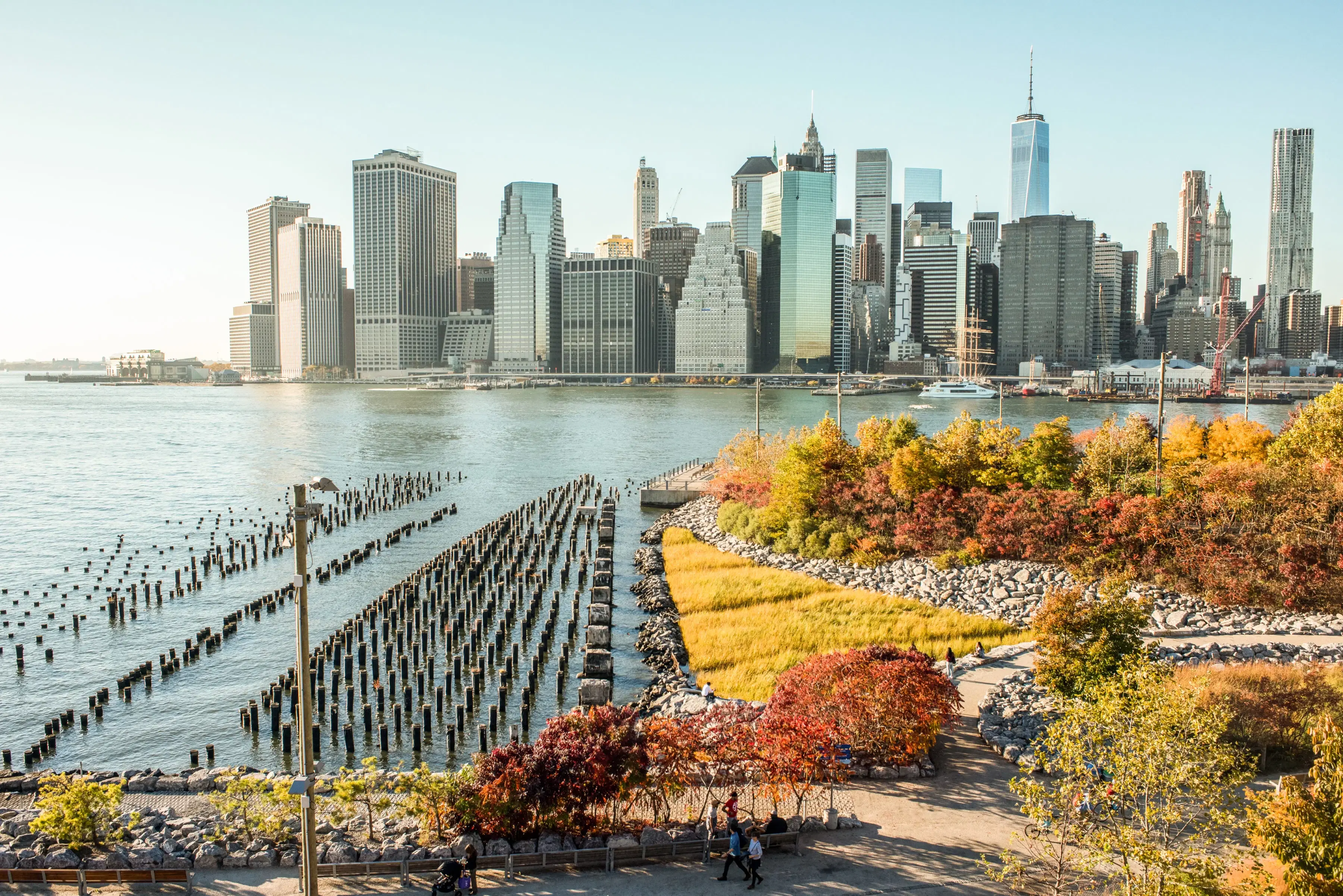 Brooklyn Bridge Park in the fall 