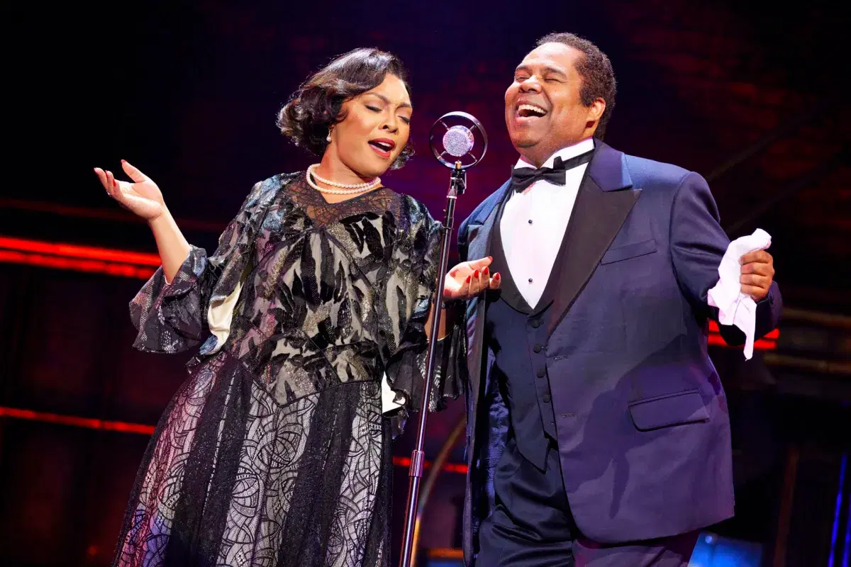 Cast of A Wonderful World: The Louis Armstrong Musical on stage