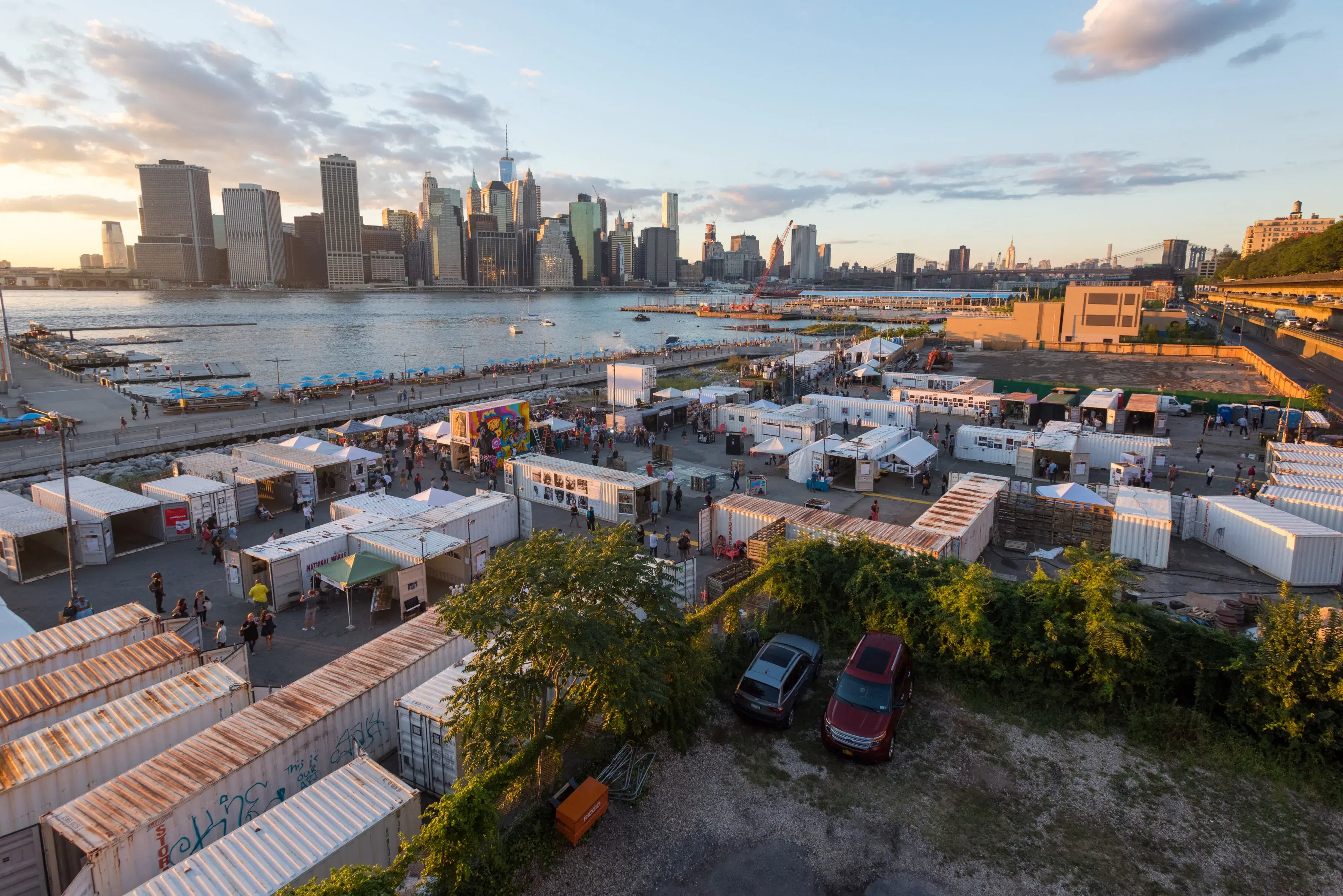 Overhead view of Photoville 