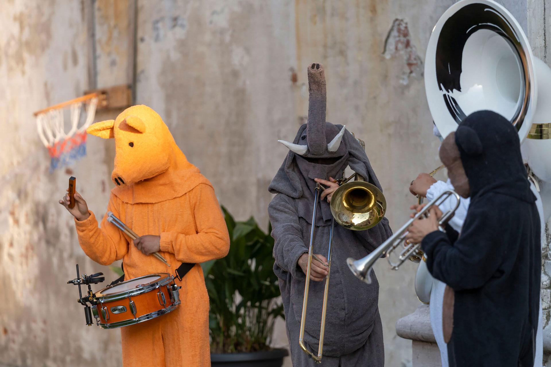 A photograph of The Animal Band by Ralph Lemon