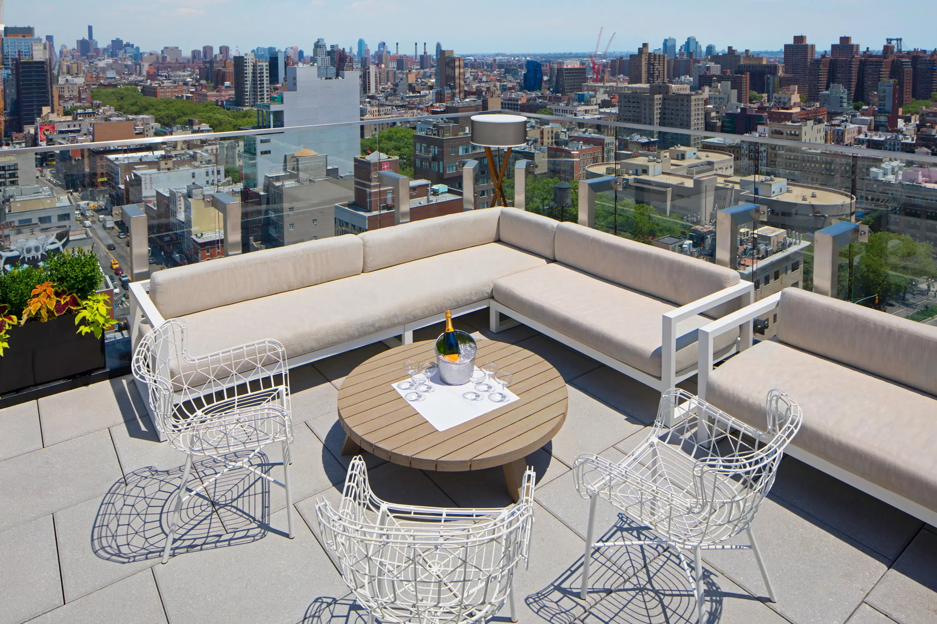 50 Bowery, rooftop, skyline