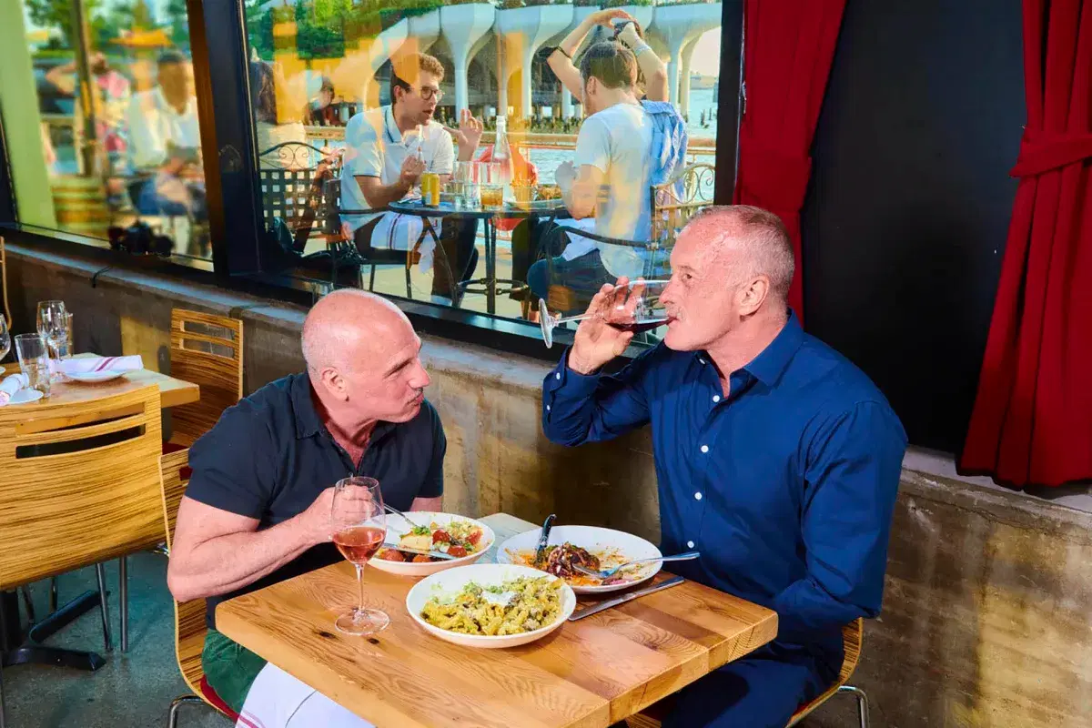 People eating at City Winery