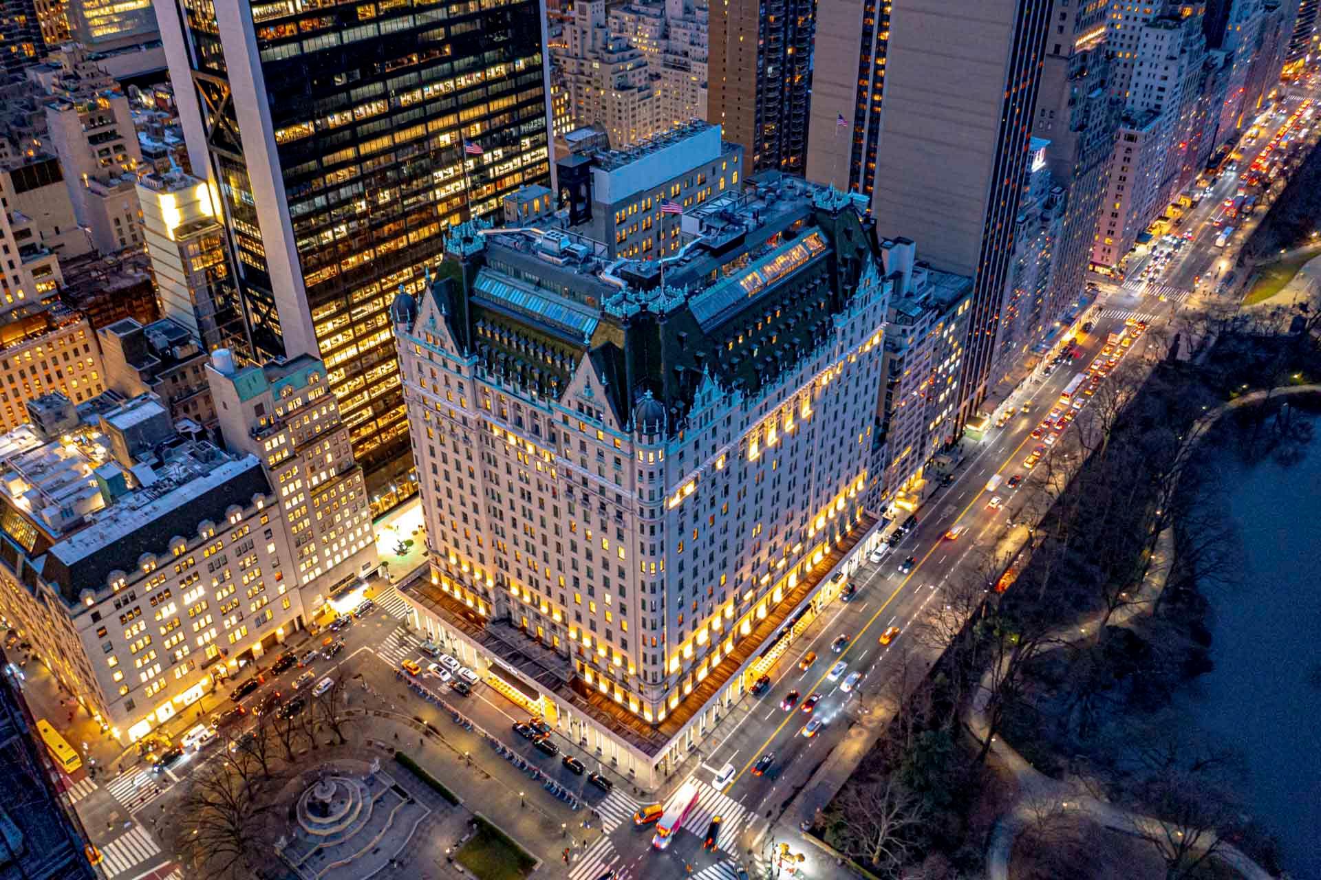 The Plaza Hotel Aerial View