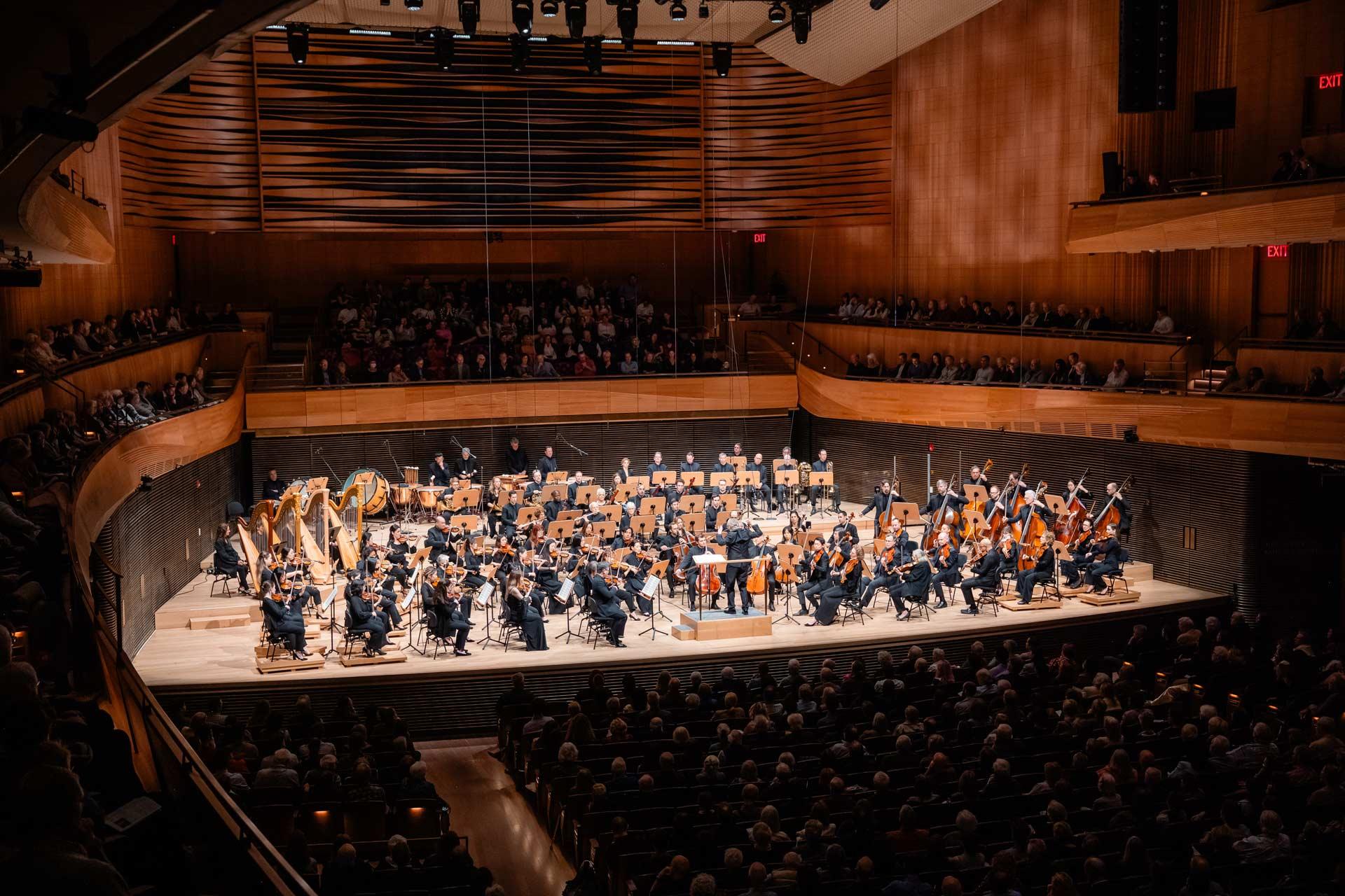 New York Philharmonic on stage 