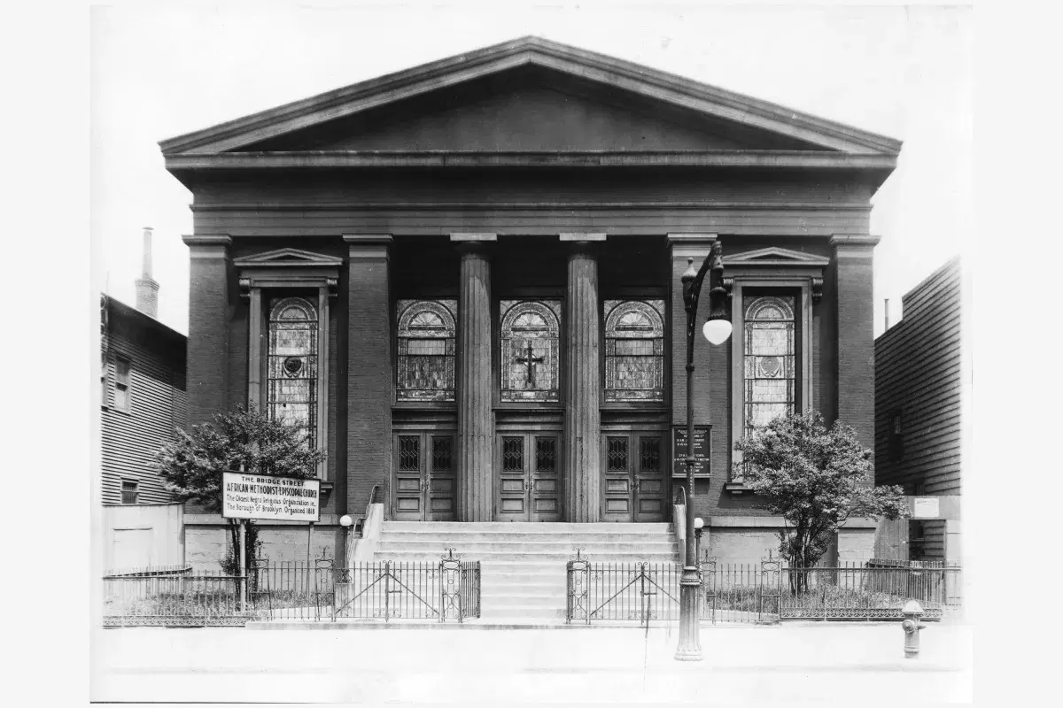 NYU Poly admissions office, originally the first Black Christian congregation in Brooklyn