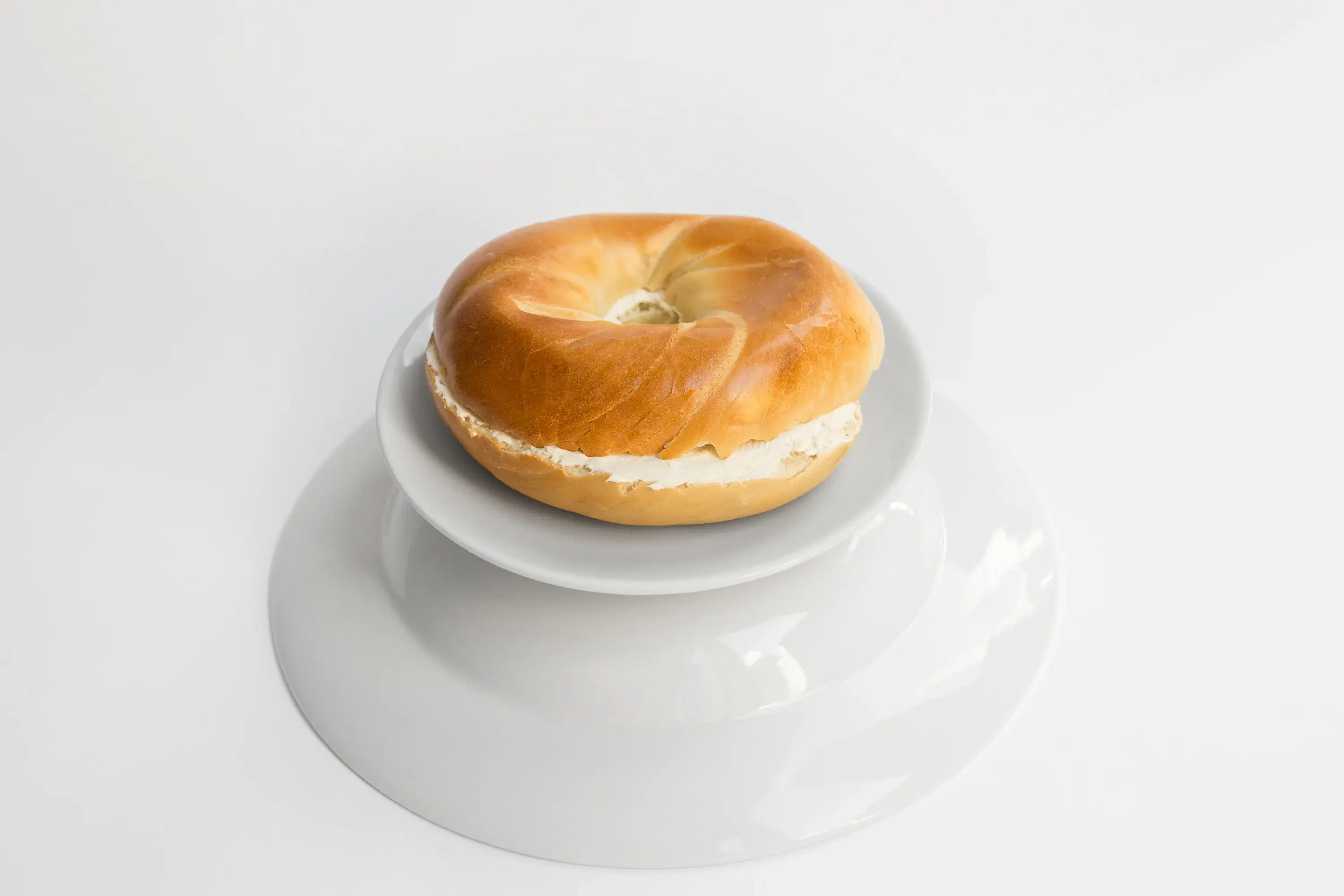 Bagel with a schmear from Murray’s Bagels