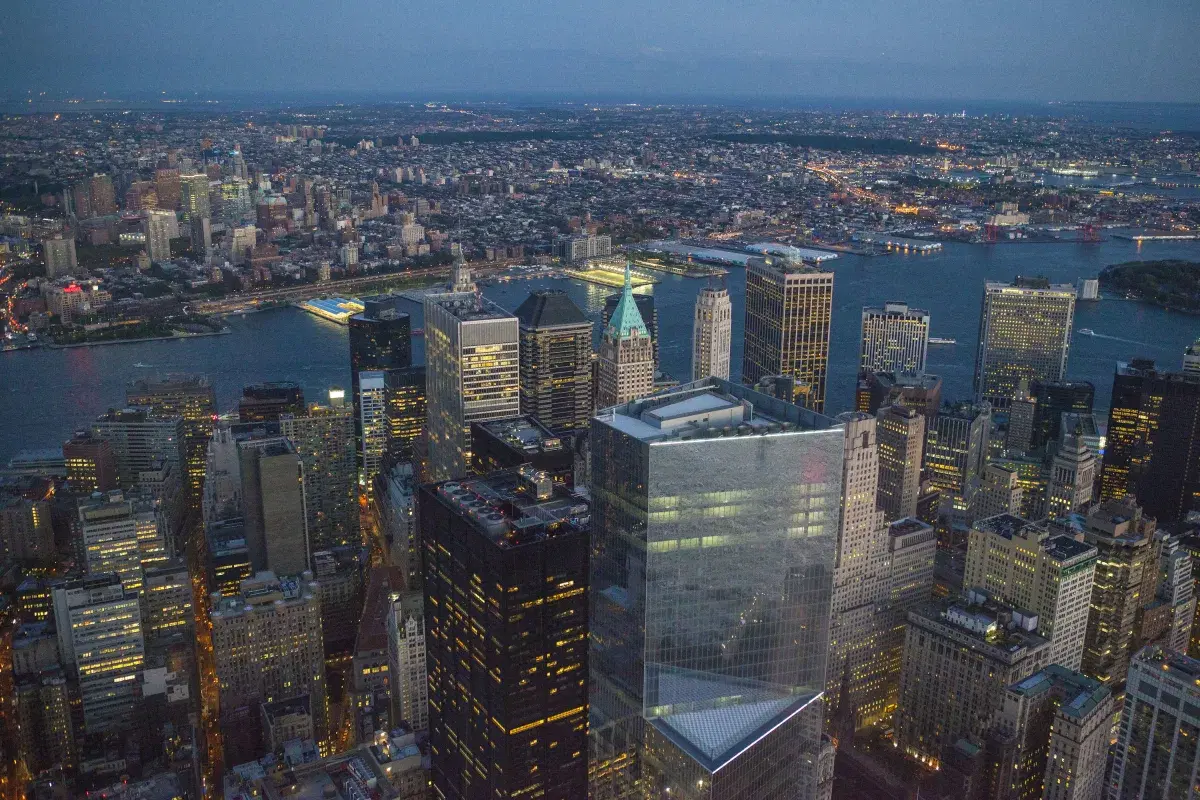 15. Lower Manhattan, from One World Observatory